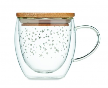 Logo trade promotional giveaway photo of: Double wall borosilicate mug